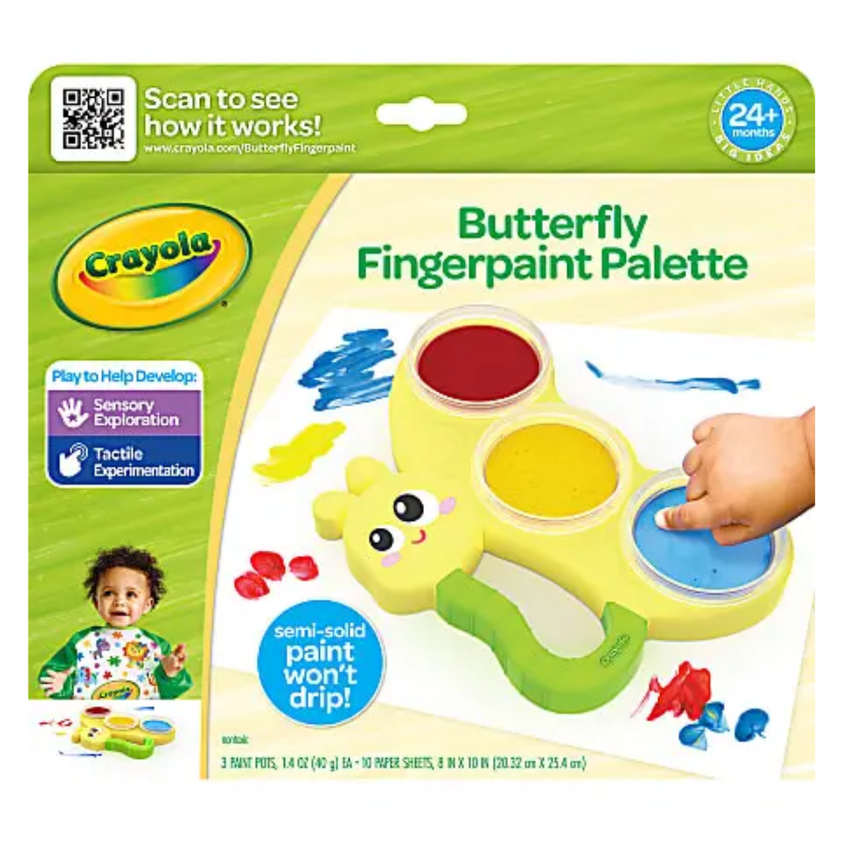 BUTTERFLY FINGERPAINT PALETTE