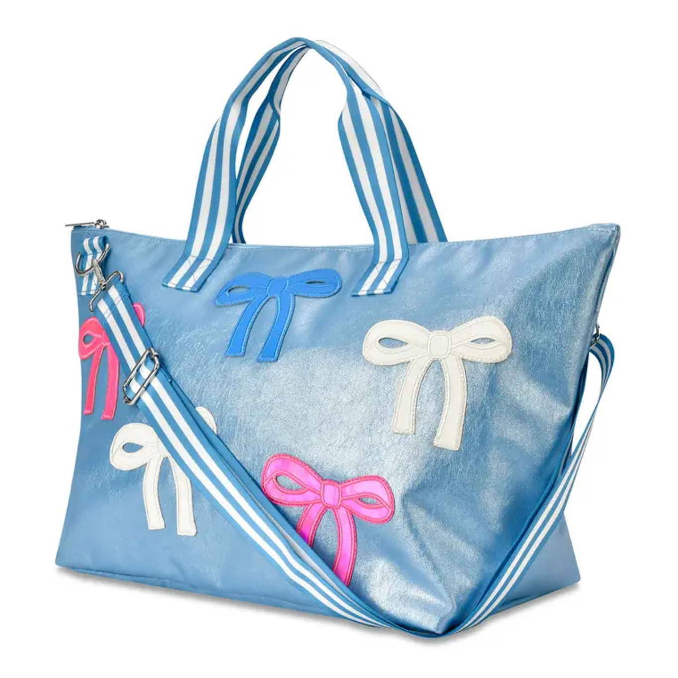 PATCHED BOW OVERNIGHT BAG