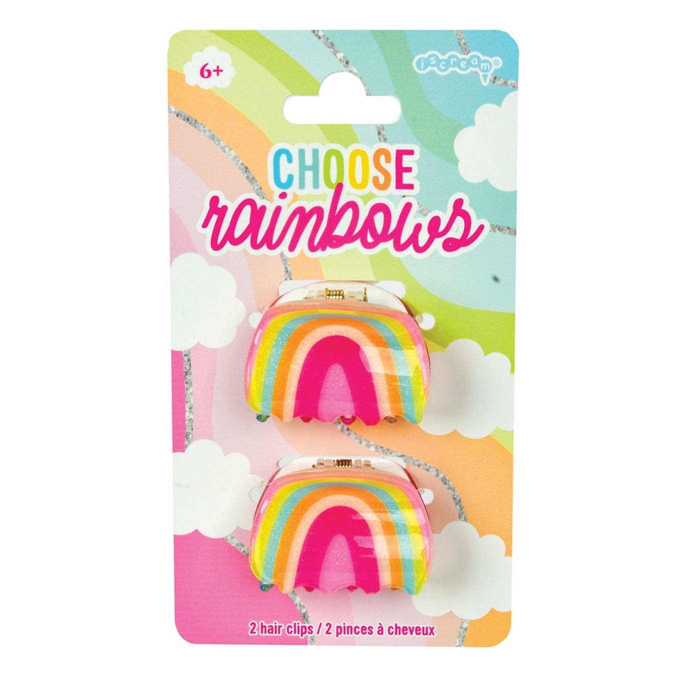 RAINBOW HAIR CLIPS