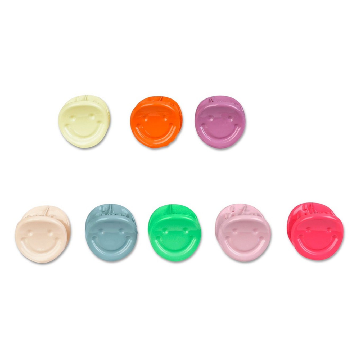 MINI SMILE HAIR CLIPS SET