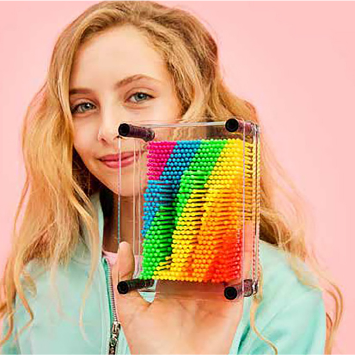 RAINBOW PIN ART