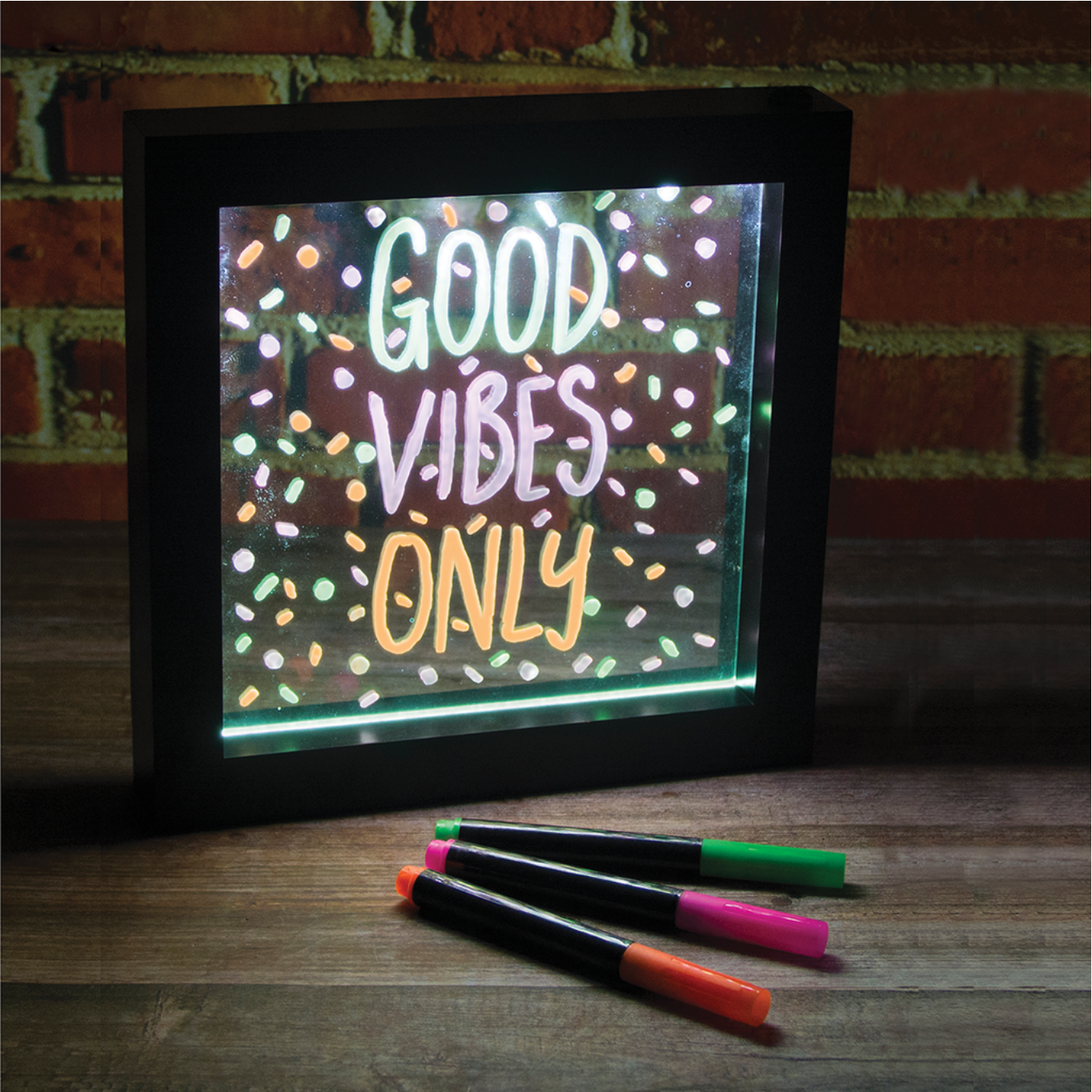 LIGHT-UP NEON EFFECT MESSAGE FRAME