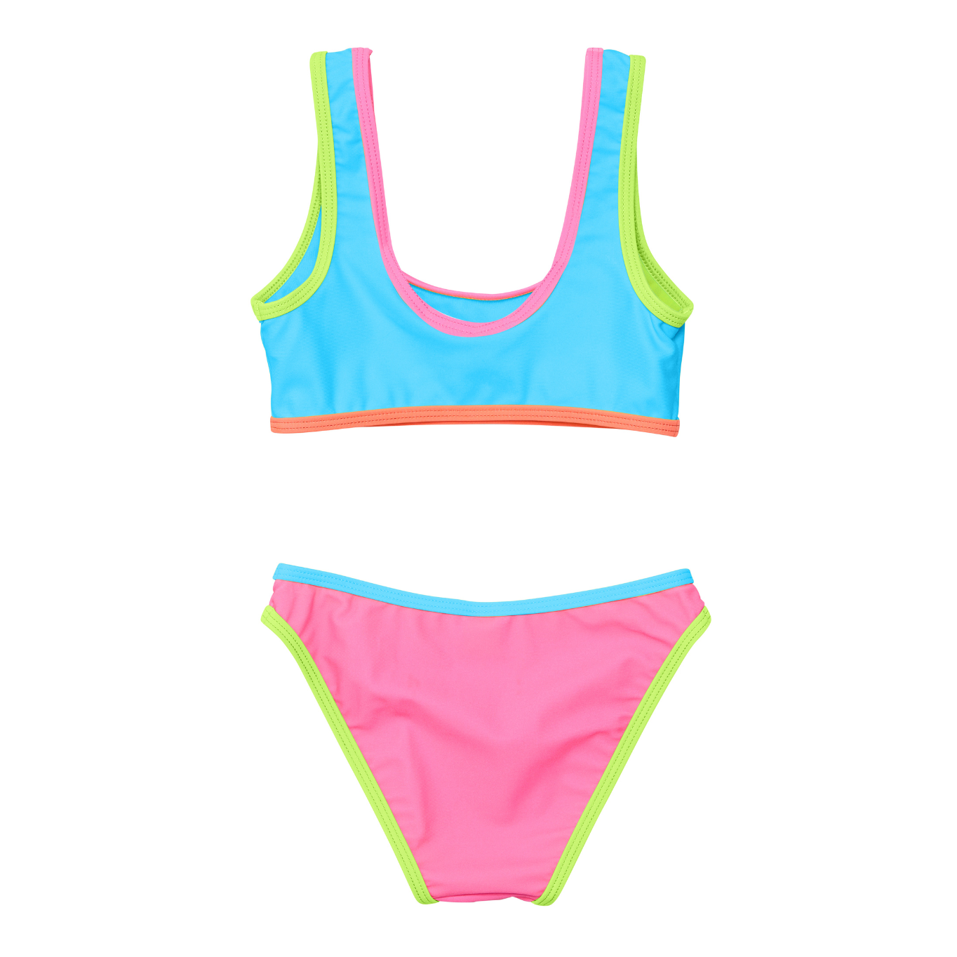 CANDY COLORBLOCK CROP BIKINI