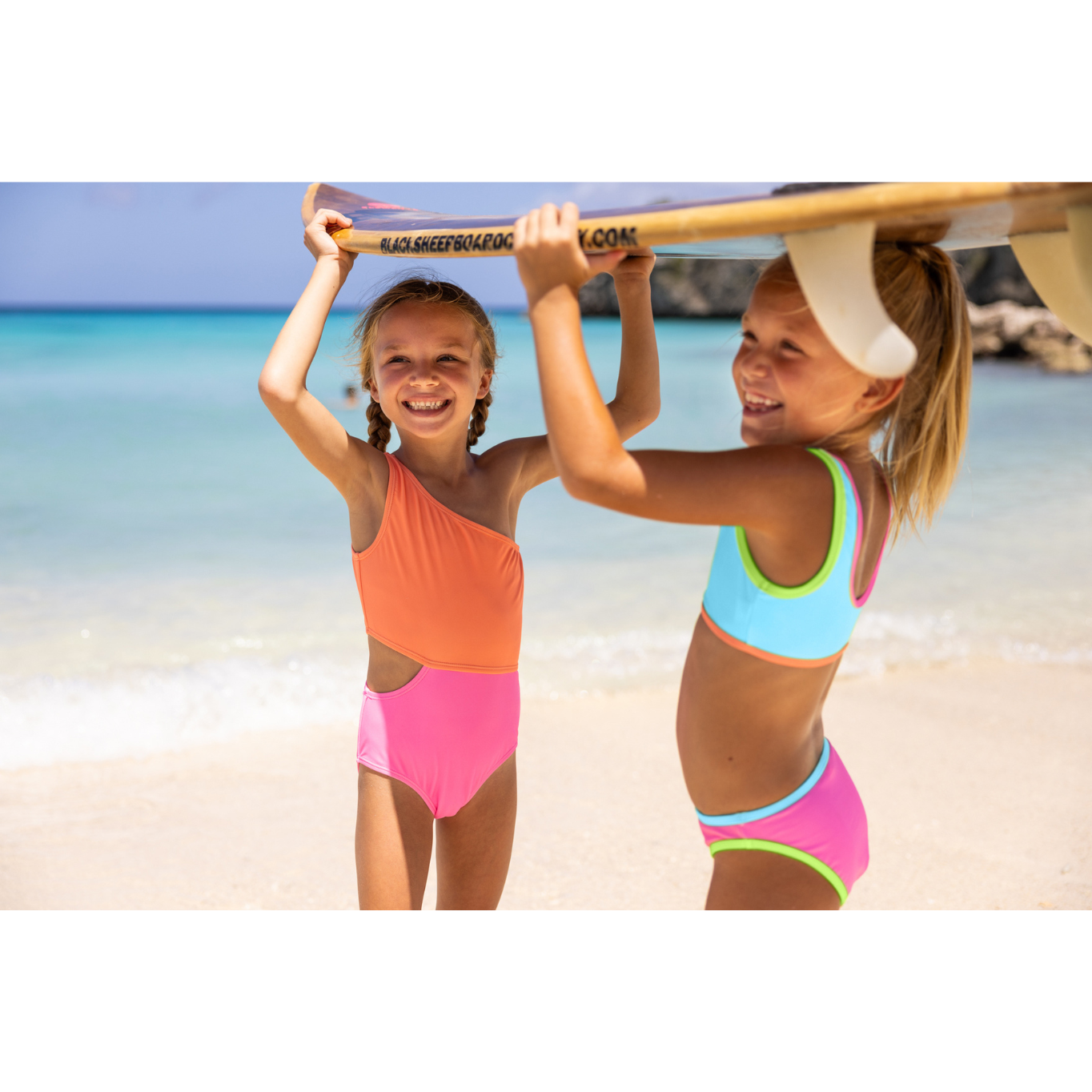 CANDY COLORBLOCK CROP BIKINI