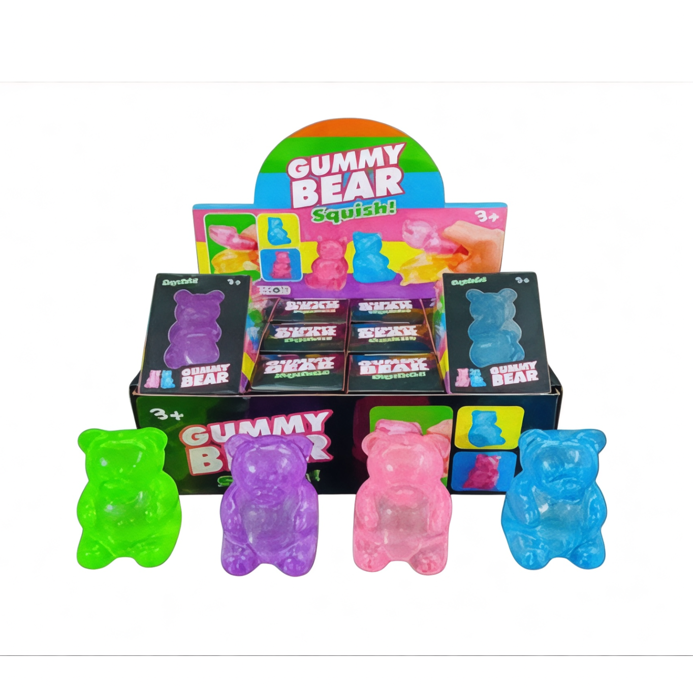 GLITTER GUMMY BEAR SQUISHY