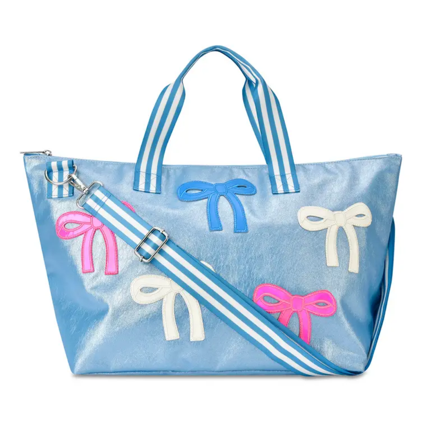 PATCHED BOW OVERNIGHT BAG