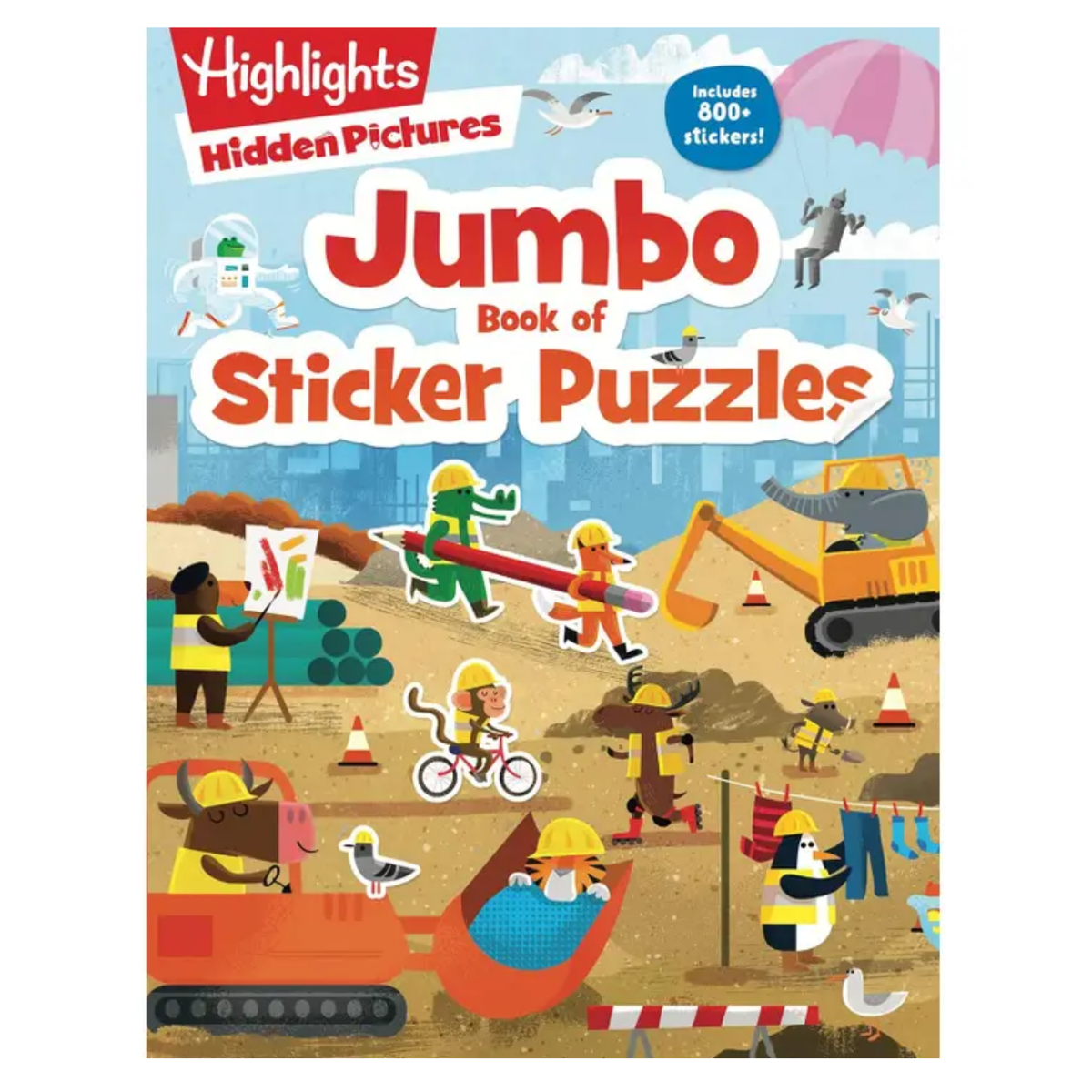 JUMBO BOOK OF STICKER PUZZLES