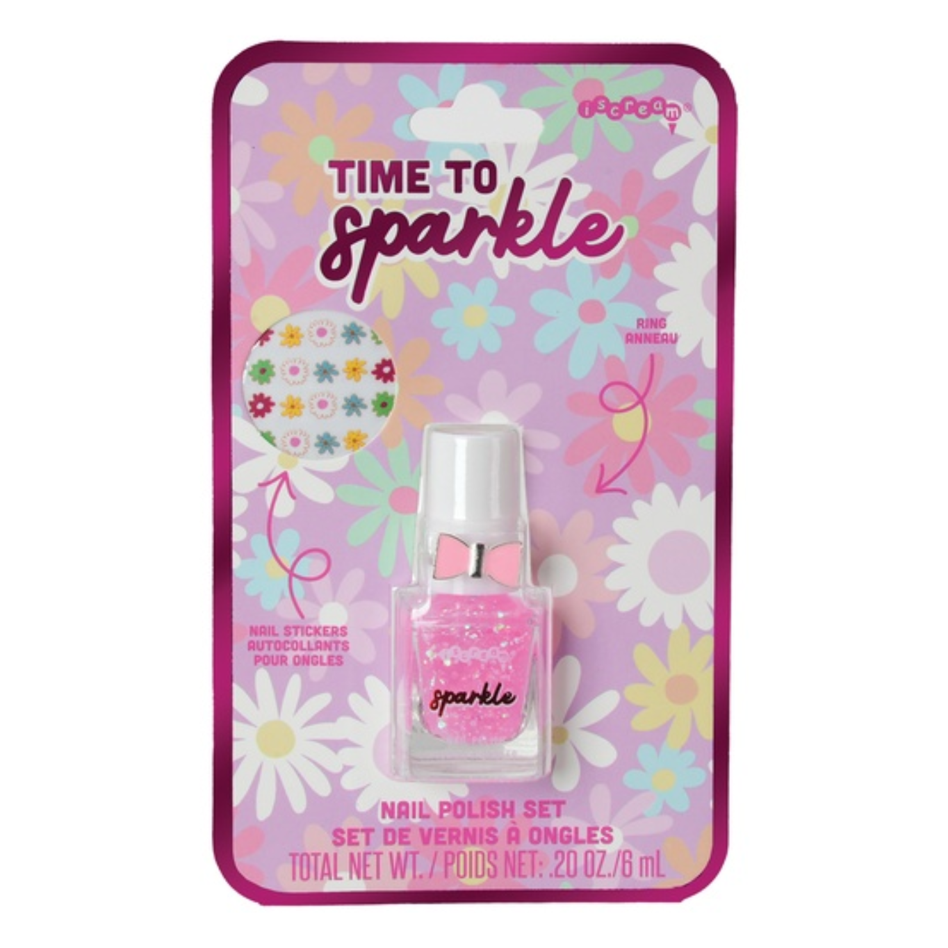 TIME TO SPARKLE NAIL POLISH & RING SET