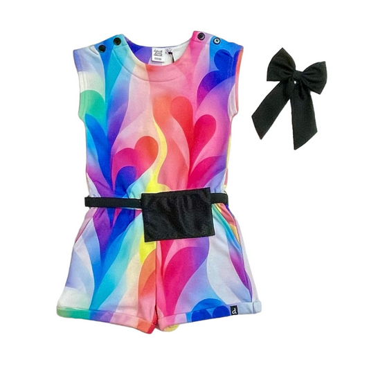 SWIRL HEARTS ROMPER