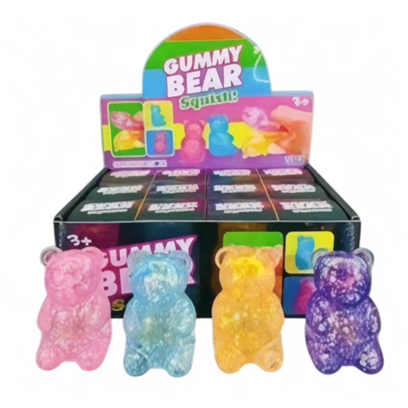 GLITTER GUMMY BEAR SQUISHY