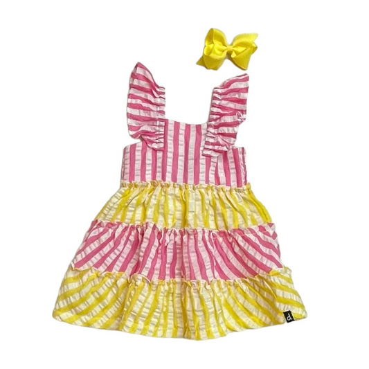 LEMONADE STRIPED DRESS