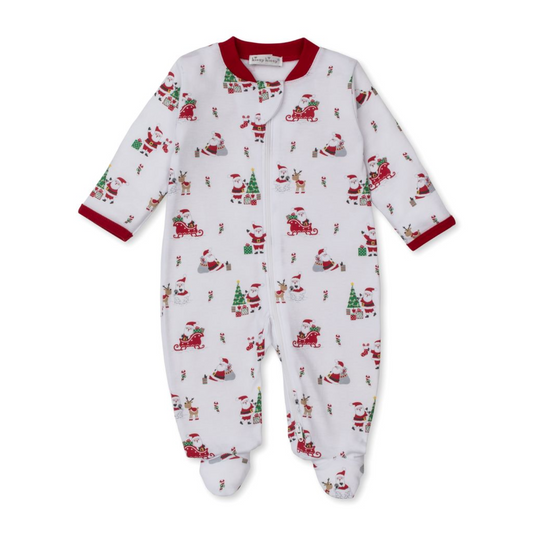 CHRISTMAS ZIPPER FOOTIE PAJAMA