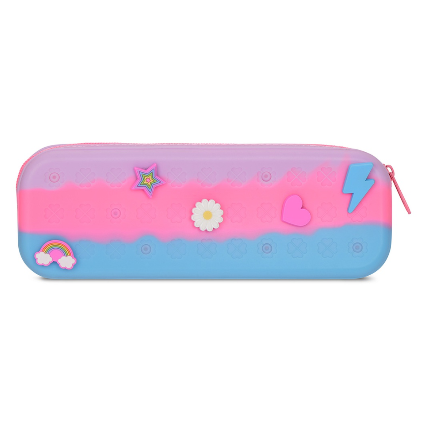 TIE DYE CHARMED JELLY PENCIL CASE
