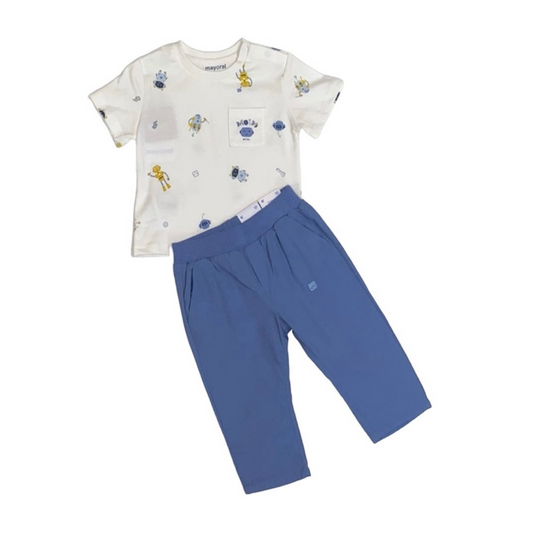 MINI ROBOTS PANT SET