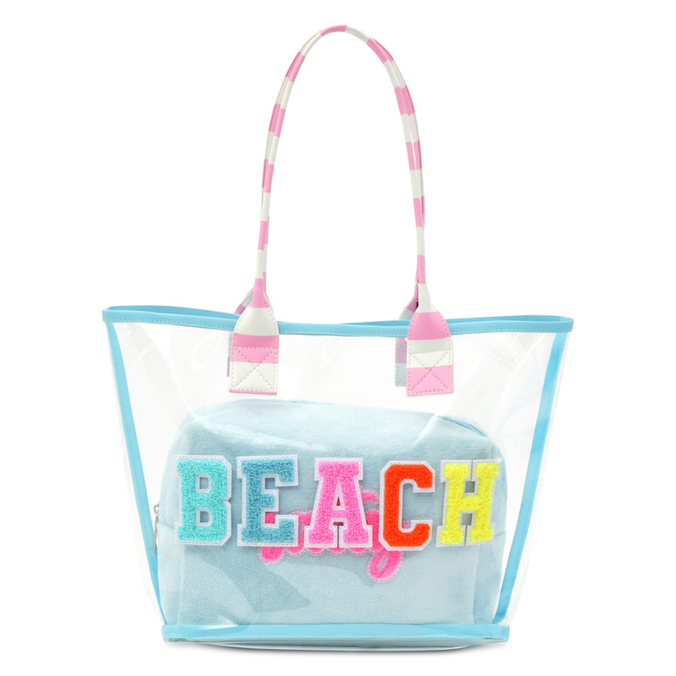 BEACH CLEAR TOTE BAG 2-PIECE SET