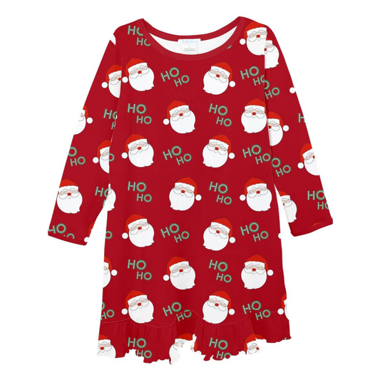 SANTA PAJAMA DRESS