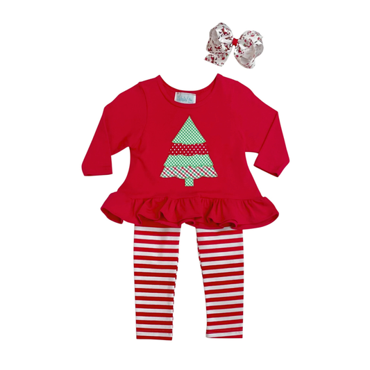 CHRISTMAS TREE PAJAMA SET