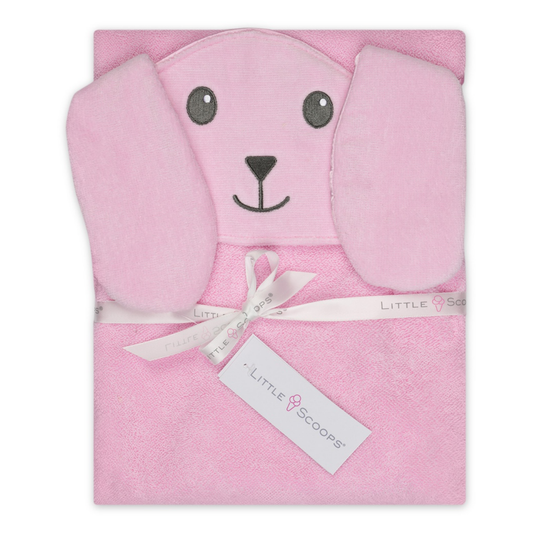 LITTLE SCOOPS BUNNY HOODED TOWEL