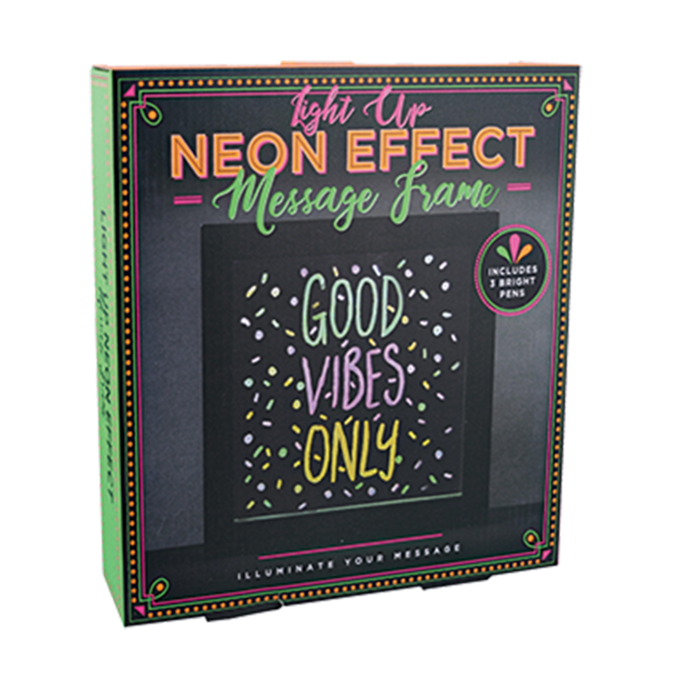 LIGHT-UP NEON EFFECT MESSAGE FRAME