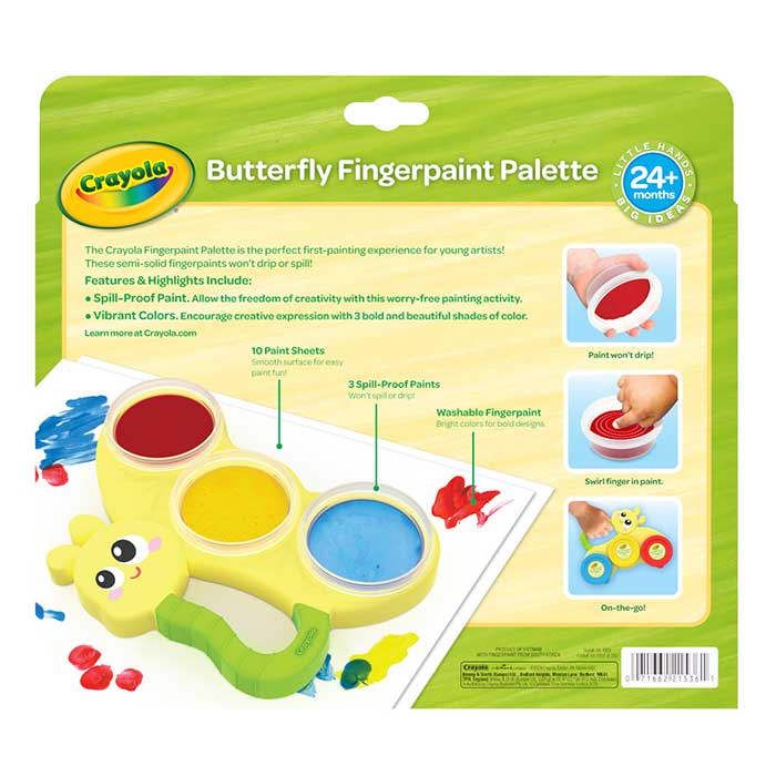 BUTTERFLY FINGERPAINT PALETTE